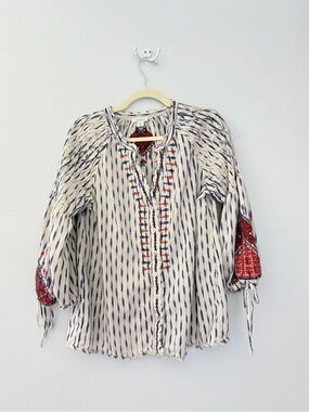 Sundance Embroidered Boho Tunic Small